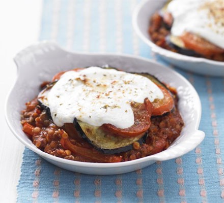 Low fat moussaka