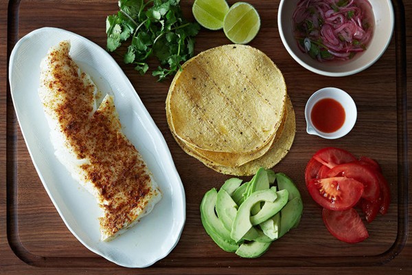 Low-maintenance fish tacos