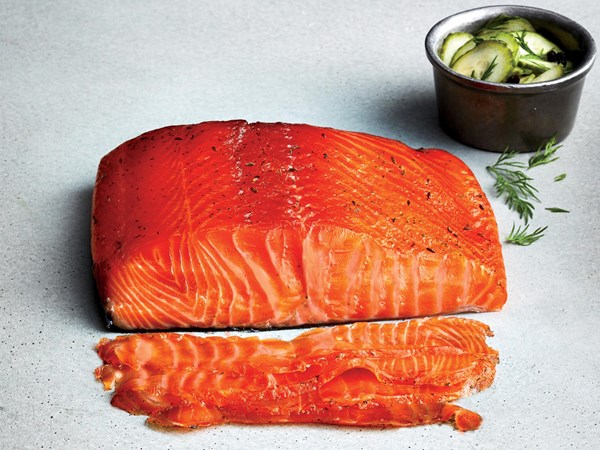 Lower-sodium gravlax