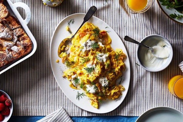 Lox, eggs, and onions (aka, LEO)