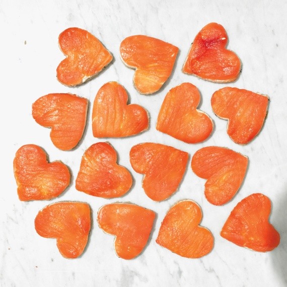 Lox heart canapés
