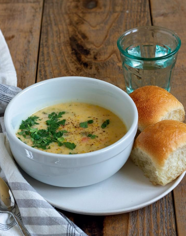 Lulu the baker's famous cheesy chowder