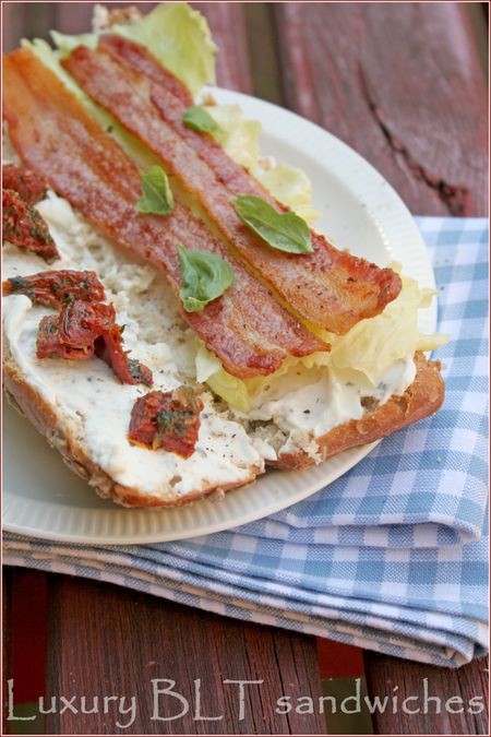 Luxury BLT sandwiches