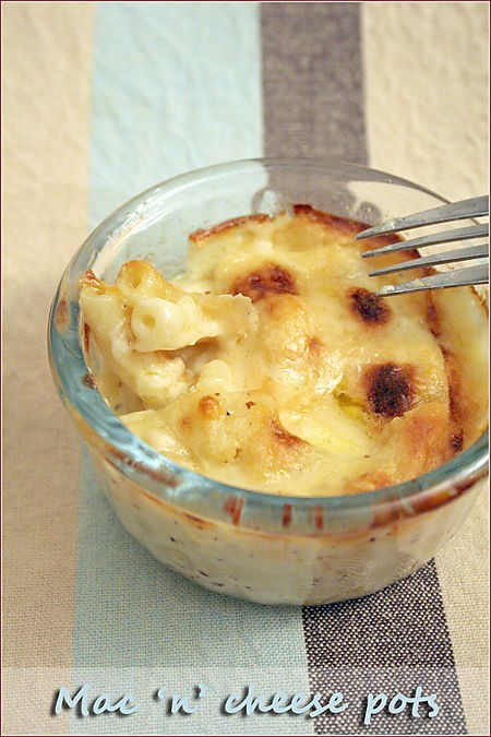 Luxury individual mac 'n' cheese pots