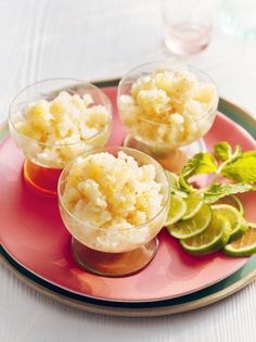 Lychee & ginger granita