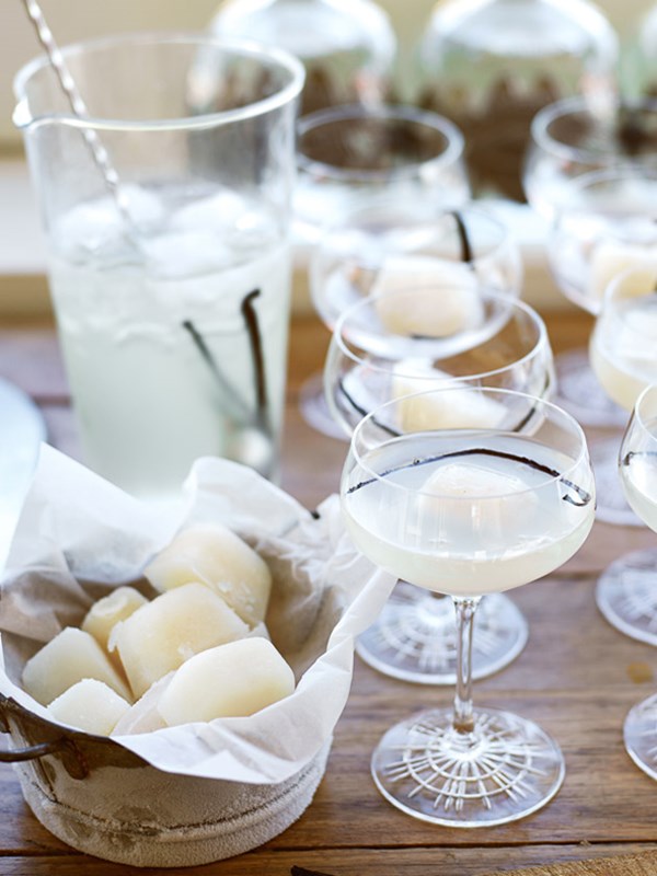 Lychee and vanilla tequila martini