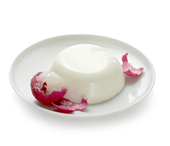 Lychee panna cotta