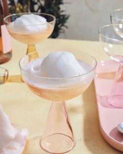 Lychee rose water sorbet