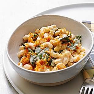 Mac & cheese with collards