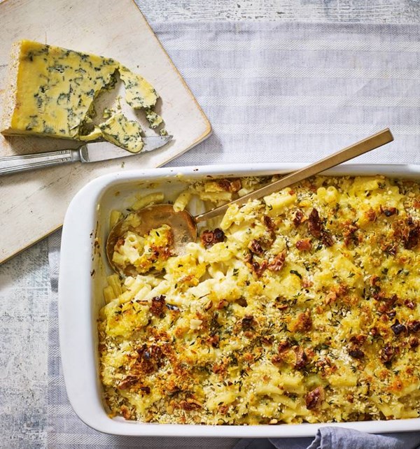 Mac and blue cheese