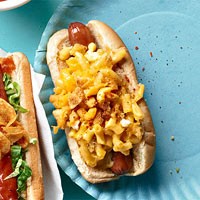 Mac and cheese dogs