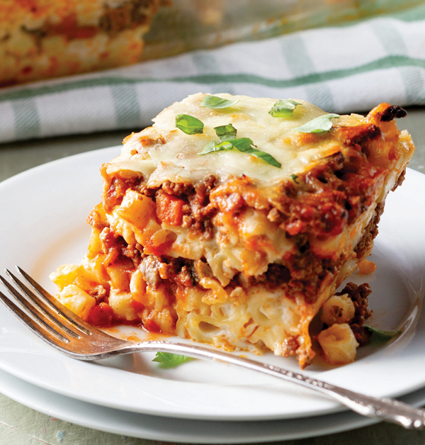 Mac and cheese lasagna
