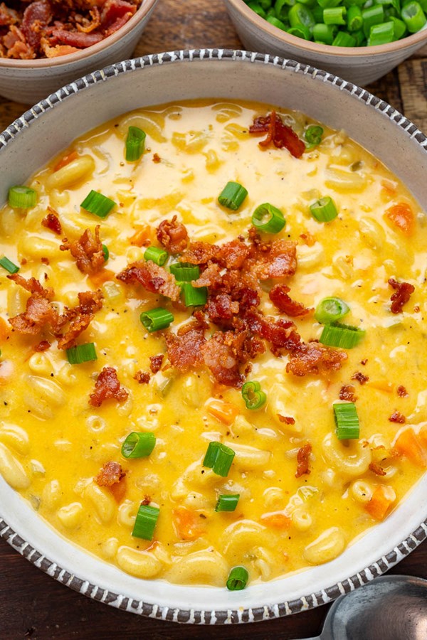 Mac and cheese soup