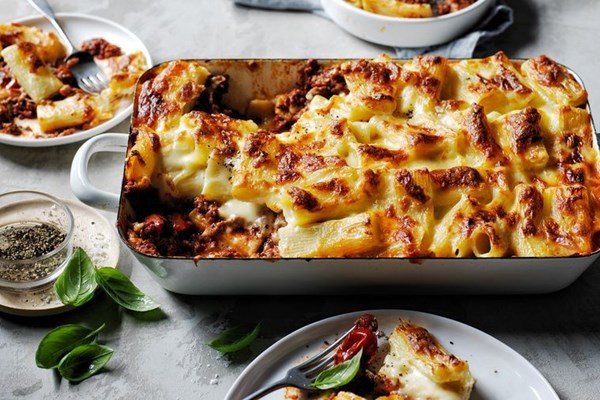 Mac 'n' cheese lasagne