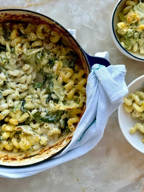 Mac ‘n’ cheese with broccoli and Comté