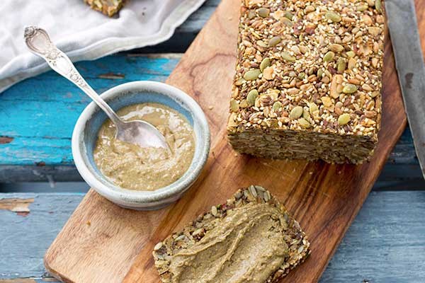 Maca and chia seed bread