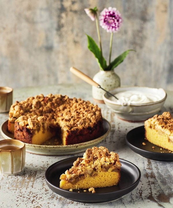 Macadamia & apple cake [Annie Niemann / Lisa Sutherland, The Old Packhouse Market]