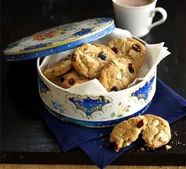 Macadamia & cranberry freezer cookies