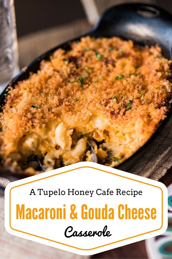 Macaroni and Gouda cheese casserole