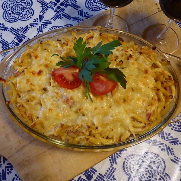 Macaroni cheese (Le macaroni au gratin)