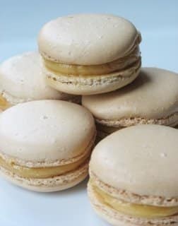 Macarons with honey buttercream