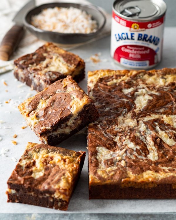 Macaroon brownies