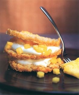 Macaroon pineapple napoleons