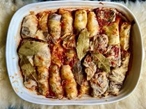Macedonian fermented cabbage rolls