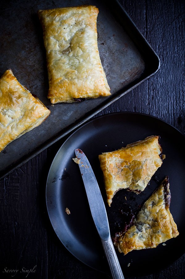 Macerated cherry Nutella pop tarts