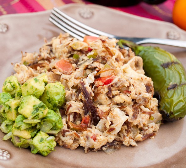 Machacado & eggs with avocado relish
