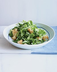 Mâche salad with curry vinaigrette
