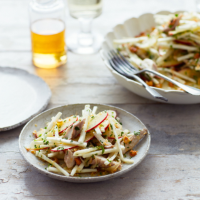 Mackerel, apple, celeriac and hazelnut salad