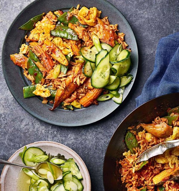 Mackerel fried rice