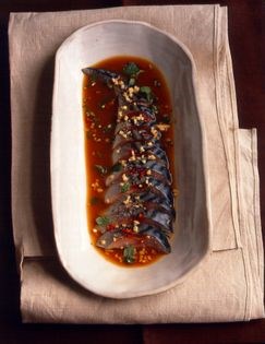 Mackerel seviche with soy