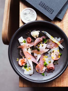 Mackerel with daikon and radish