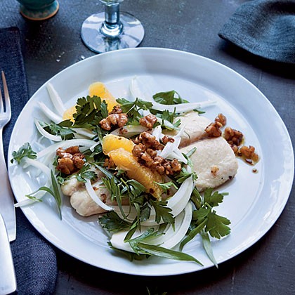 Mackerel with herb salad