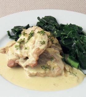 Madeira mustard pork