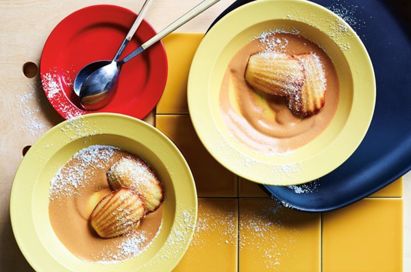 Madeleines with miso caramel