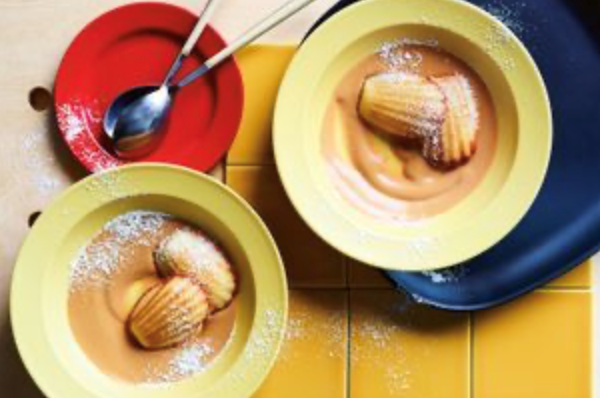 Madeleines with miso caramel