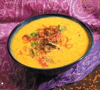 Madras red lentil soup
