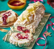 Maggie's gluten-free Pavlova meringue log