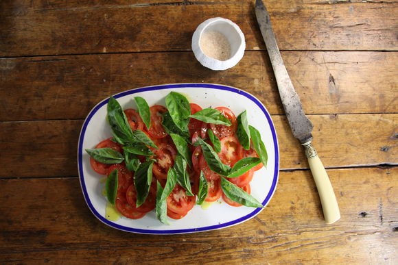 Maggie's heirloom tomato salad