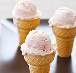 Magic strawberry ice cream