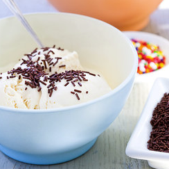 Magic vanilla ice cream