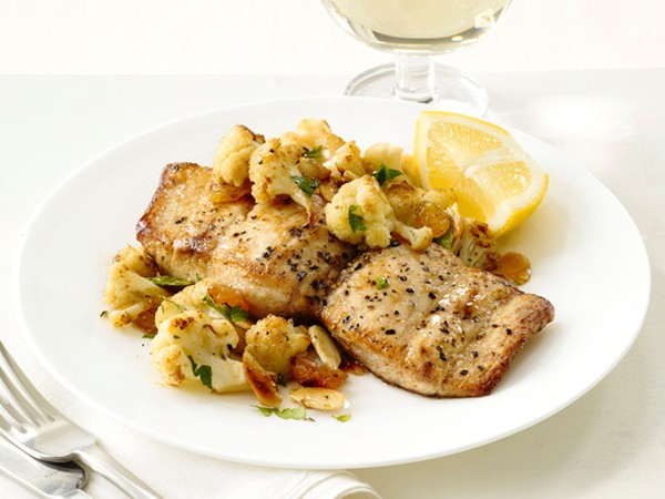 Mahi mahi with cauliflower