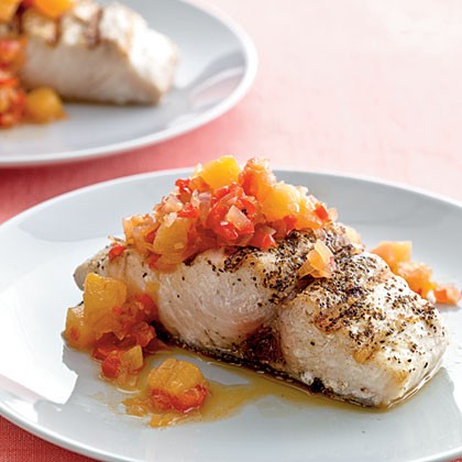 Mahimahi with pineapple chutney