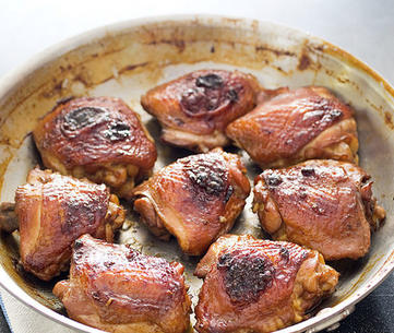 Mahogany chicken thighs
