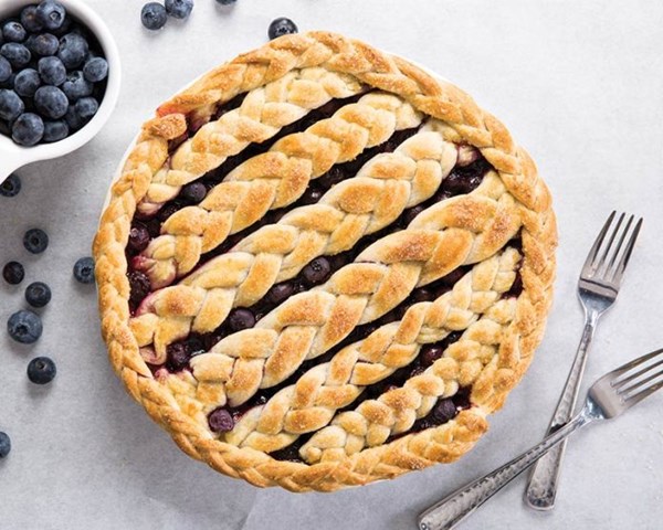Maine blueberry pie