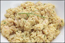 Maine shrimp risotto