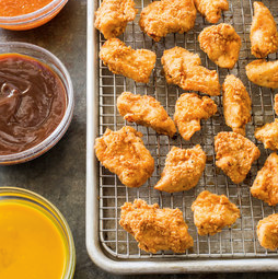 Make-ahead chicken nuggets